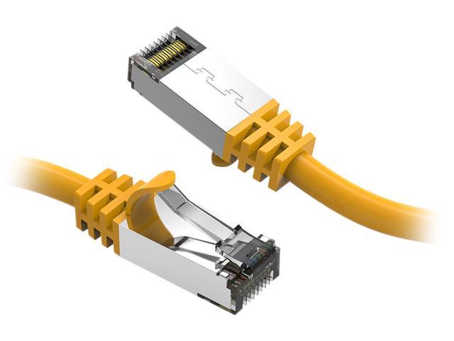 Cat 7 Ethernet Patch Cable/s -10 FT (2 Pack) 10G Double Shielded S/FTP