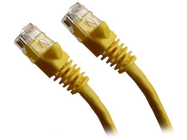Professional Cable CAT6YE-14 14 ft. Cat 6 Yellow Gigabit Ethernet UTP Cable with boots
