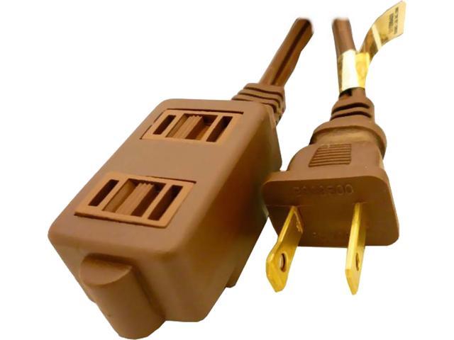 Professional Cable Model EXTCORD-09 9 ft. Standard Extension Cord - Three Outlet Brown