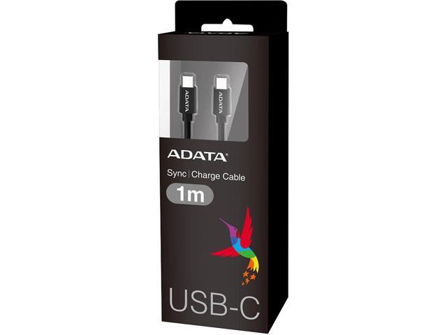 ADATA ACC3G1AL-100CM-CBK Black USB-C to USB-C 3.2 Gen1 5Gbps Cable