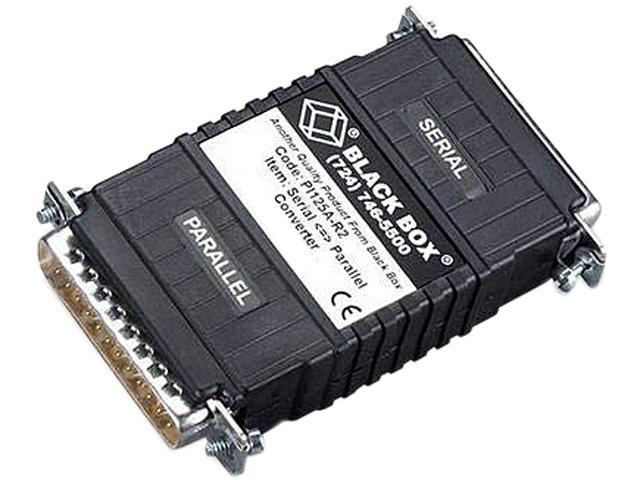Black Box PI125A-R2 Async RS-232 to Parallel Converter - DB25 to DB25, Interface-Powered