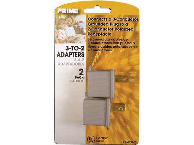 Prime Wire Model PBAD3200 3 ft. 3-to-2 Adapter