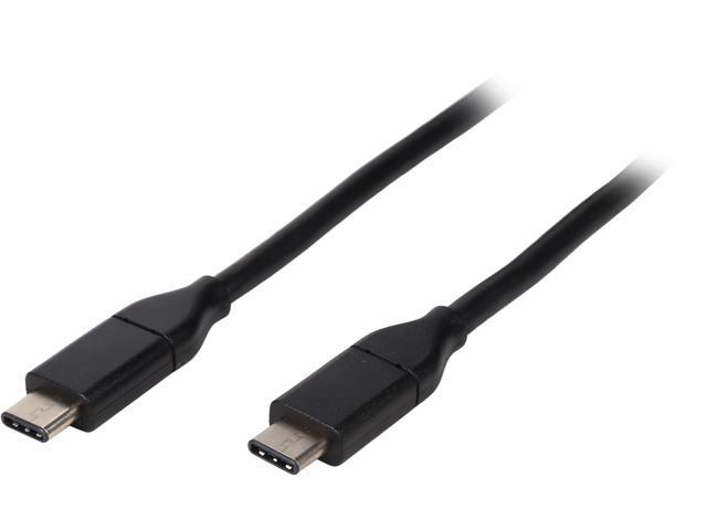 Link Depot USB31-1-G2 3.28 ft. Black USB 3.1 Gen 2 Type C Male to Standard USB 3.0 Type C Male Cable