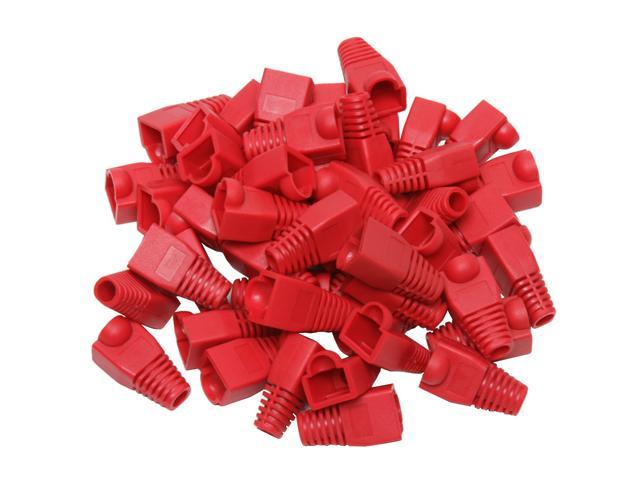 BYTECC Red Color Snagless Boots for RJ45, 50-Pack - Newegg.com