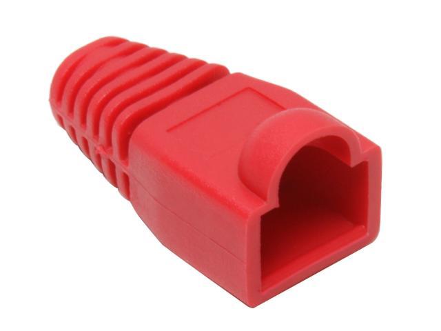 BYTECC C6BOOT-R Red Color Snagless Boots for RJ45, 50-Pack