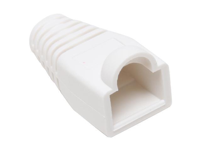 BYTECC C6BOOT-W White Color Snagless Boots for RJ45, 50-Pack