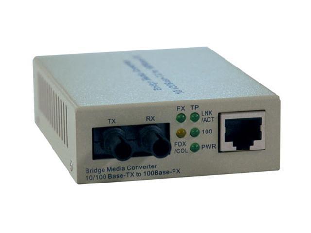 Tripp Lite Fiber Optic - 10/100BaseT to 100BaseFX-ST Multimode Media  Converter, 2km, 1310nm (N784-001-ST)