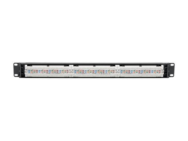 Tripp Lite Cat5 / Cat5e PoE Patch Panel 24-Port 110 568A/B RJ45 1URM ...