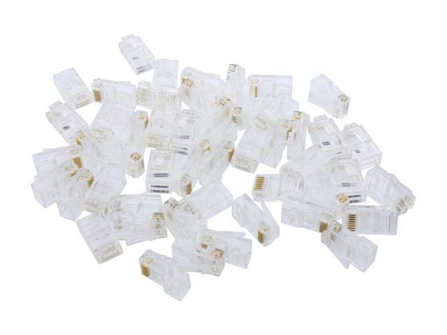 C2g Rj45 Cat5 8 X 8 Modular Plug For Round Stranded Cable - 50pk 