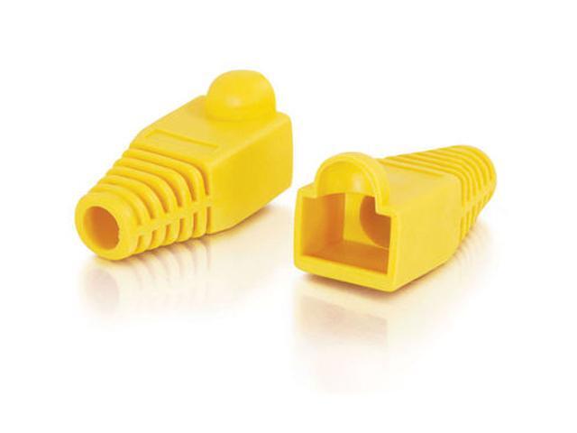 C2G (CABLES TO GO) RJ45 Snagless Boot Cover (6.0mm OD) - Yellow - 50pk ...
