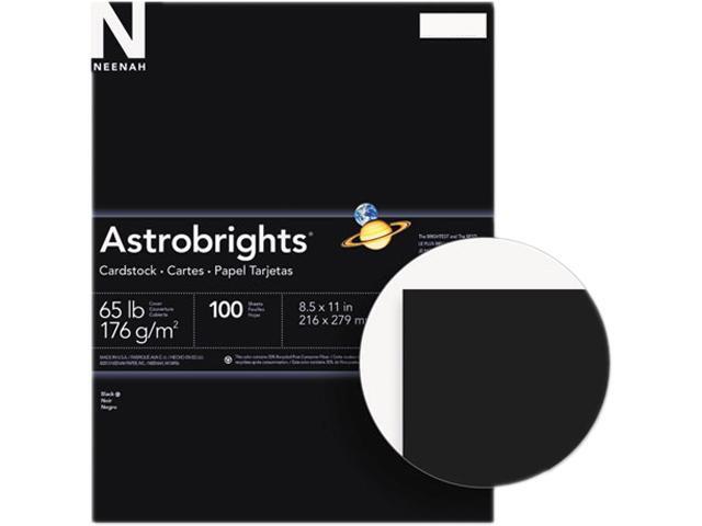 250 pack Neenah Astrobright Eclipse Black Card Stock 80 lb cover
