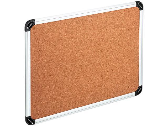 Photo 1 of UNIVERSAL Cork Board with Aluminum Frame 48 x 36 Natural Silver Frame 43714