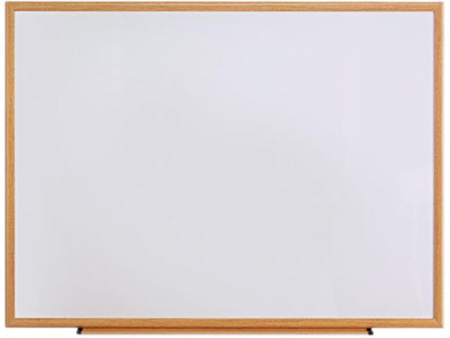 Photo 1 of UNIVERSAL Dry Erase Board Melamine 48 x 36 Oak Frame 43618