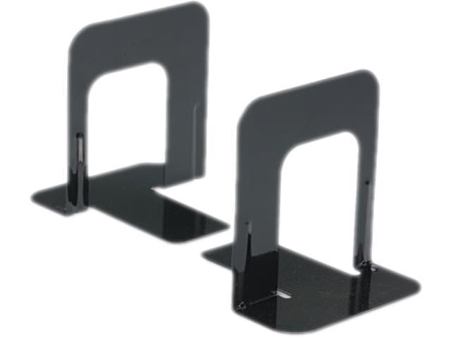 Economy Bookends, Standard, 4 3/4 X 5 1/4 X 5, Heavy Gauge Steel, Blac ...