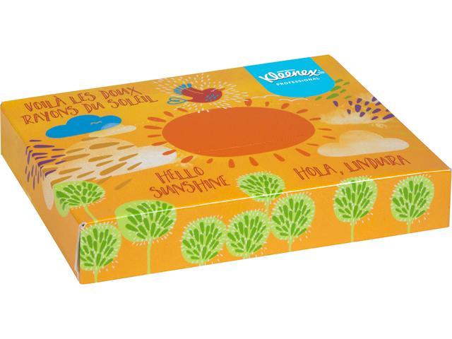 125 Tissues / Box 12 Boxes / Convenience Case 12 Boxes Flat Tissue Boxes 03076 2Pack Kleenex Facial Tissue 