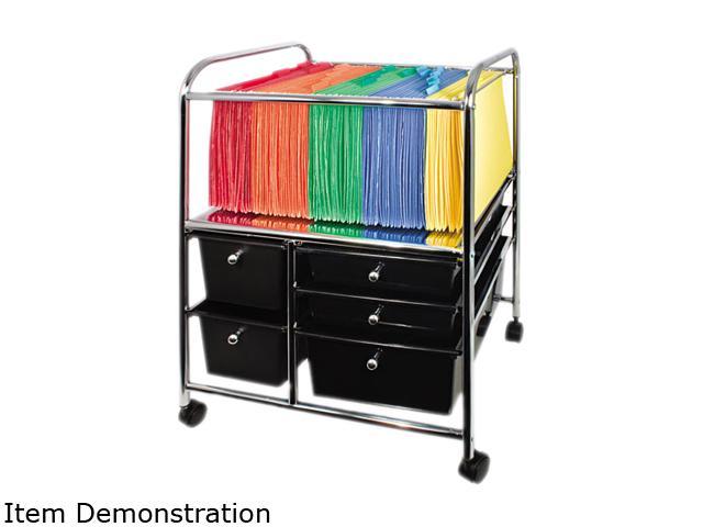 Advantus Letter/Legal File Cart w/Five Storage Drawers 21-5/8 x 15-1/4 ...