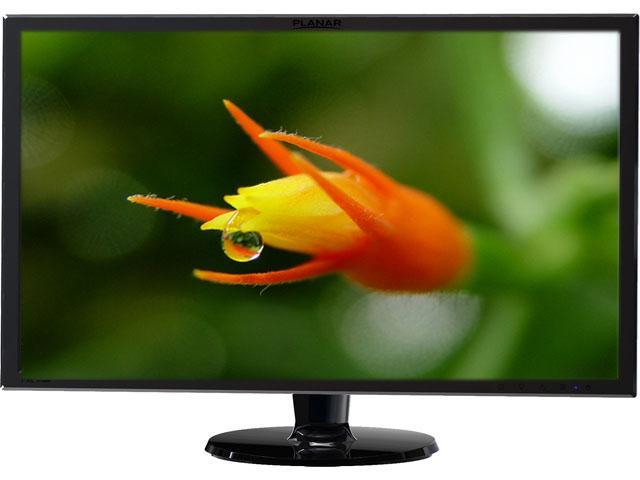 Planar PXL2770MW Black 27" Widescreen LED Backlit LCD Monitor, 1920 x 1080, 1000:1, 250cd/m2, D-Sub&HDMI Display Port, Built-in Speaker