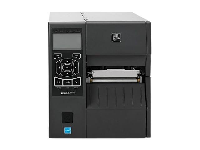Zebra ZT410 4" Industrial Thermal Transfer Label Printer, LCD, 600 dpi