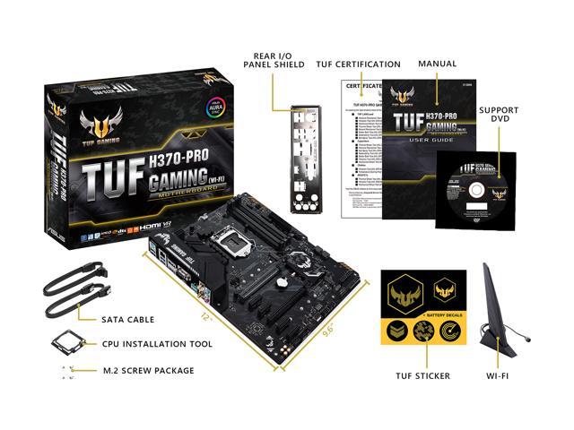 ASUS TUF H370-Pro Gaming (WI-FI) LGA 1151 (300 Series) ATX Intel ...