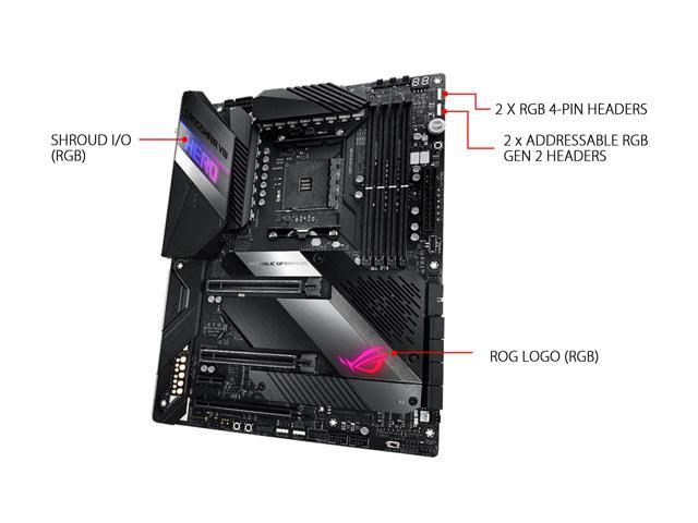 ASUS AMD AM4 ROG X570 Crosshair VIII Hero (Wi-Fi) ATX Motherboard with PCIe  4.0, Dual M.2, SATA 6Gb/s, USB3.2 Gen 2, 2.5Gbps LAN, WiFi 6