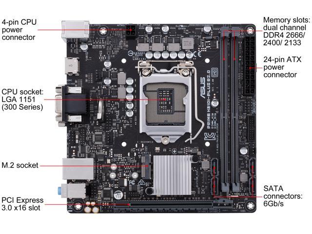 Asus Prime H310i Plus R2 0 Csm Lga 1151 300 Series Mini Itx Intel Motherboard Newegg Com