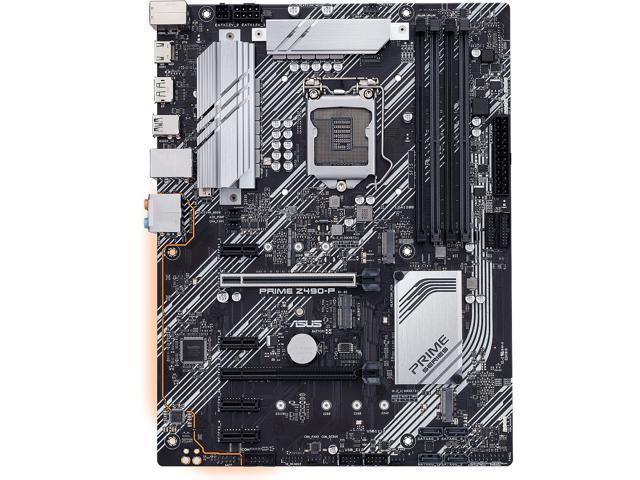 ASUS PRIME Z490-P LGA 1200 (Intel 10th Gen) Intel Z490 SATA 6Gb/s ATX Intel Motherboard (Dual M.2, DDR4 4600, 1Gb Ethernet, USB 3.2 Gen 2 USB Type-A, Thunderbolt 3 Support, Aura Sync RGB)