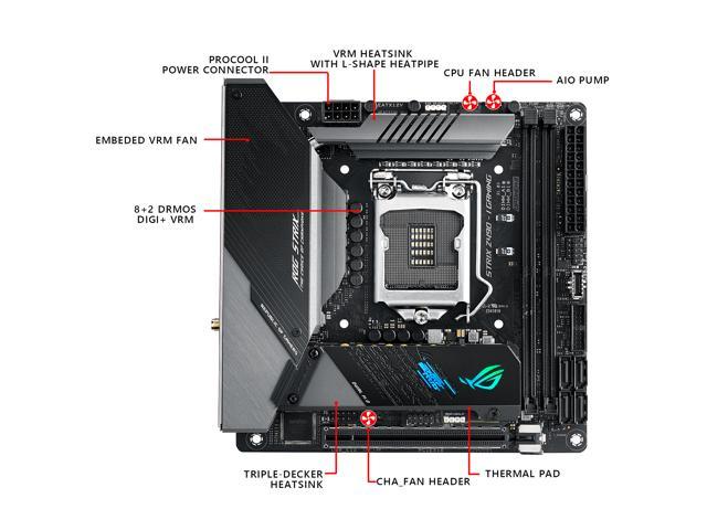 Personligt Søjle Præstation ASUS ROG STRIX Z490-I GAMING LGA 1200 Mini ITX Intel Motherboard -  Newegg.com