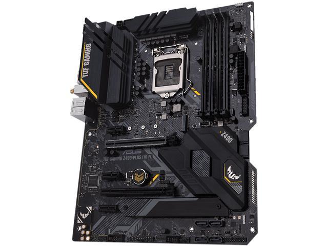 ASUS TUF GAMING Z490-PLUS LGA 1200 Intel Z490 SATA 6Gb/s ATX Intel Motherboard