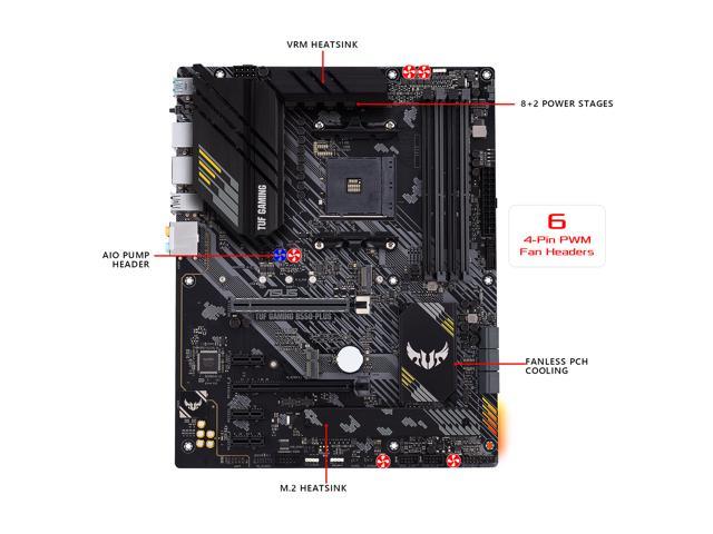 skrue Conform vejr ASUS TUF GAMING B550-PLUS AM4 ATX AMD Motherboard - Newegg.com