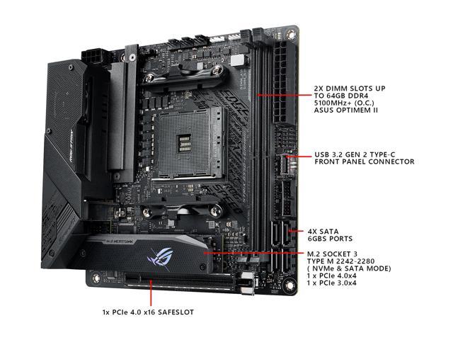 Asus Rog Strix B550 I Gaming Am4 Mini Itx Amd Motherboard Newegg Com