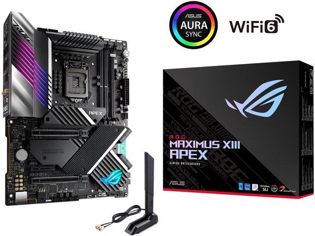 ASUS ROG Maximus XIII Apex (WiFi 6E) Z590 LGA 1200 (Intel 11th/10th Gen)  ATX Gaming Motherboard (PCIe 4.0, 18 Power Stages, Intel 2.5 Gb Ethernet, 4  x 