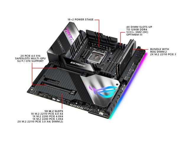 ASUS ROG MAXIMUS XIII EXTREME LGA 1200 Extended ATX Intel