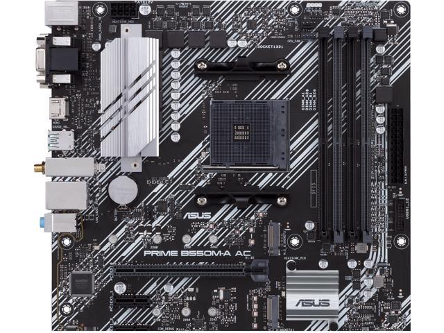 ASUS PRIME B550M-A AC AM4 AMD B550 SATA 6Gb/s Micro ATX AMD Motherboard