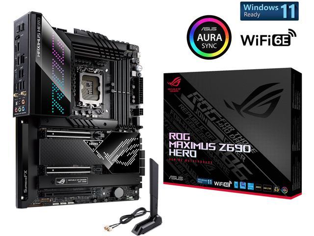 ASUS ROG Maximus Z690 Hero (WiFi 6E) LGA 1700 Intel 12th Gen ATX Gaming Motherboard- PCIe 5.0, DDR5, 20+1 90A Power Stages, 2.5Gb LAN, Bluetooth V5.2, 2x Thunderbolt 4 ports, 5xM.2/NVMe SSD