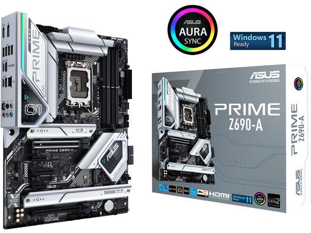 ASUS Prime Z690-A LGA 1700(Intel®12th&13th) ATX motherboard (16+1  DrMOS,PCIe 5.0,DDR5,4x M.2, Intel® 2.5 Gb LAN,USB 3.2 Gen 2 front panel 