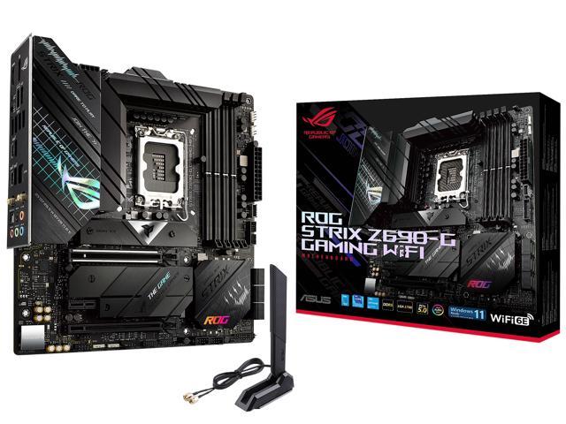 ASUS ROG Strix Z690-G Gaming WiFi 6E LGA 1700(Intel® 12th&13th Gen) Micro ATX gaming motherboard(PCIe 5.0,DDR5,14+1 power stages,2.5 Gb LAN,Bluetooth v5.2,Thunderbolt 4,3xM.2/NVMe SSD and Front panel USB 3.2 Gen 2x2 Type-C connector)