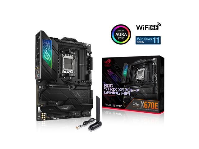 ASUS ROG STRIX X670E-F GAMING WIFI6E Socket AM5 (LGA 1718) Ryzen 7000  gaming motherboard(PCIe 5.0, DDR5,16 + 2 power stages,four M.2 slots with 