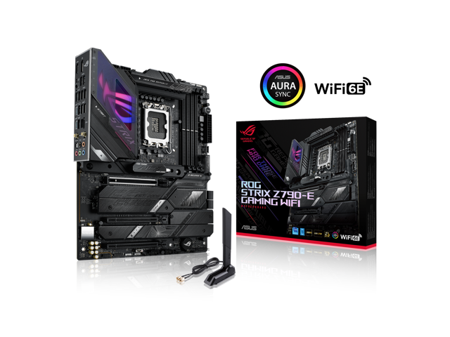 ASUS ROG Strix Z790-E Gaming WiFi 6E LGA 1700 (Intel 12th&13th Gen) ATX Gaming Motherboard (PCIe 5.0, DDR5, 18+1 Power Stages, 2.5Gb LAN, Bluetooth 5.2, Thunderbolt 4, Support up to 5xM.2, 1xPCIe 5.0 M.2, Front Panel USB 3.2 Gen 2x2 Type-C)
