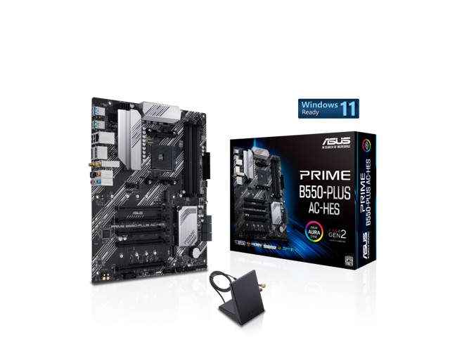 ASUS Prime B550-PLUS AC-HES AMD AM4 (3rd Gen Ryzen) ATX motherboard $129