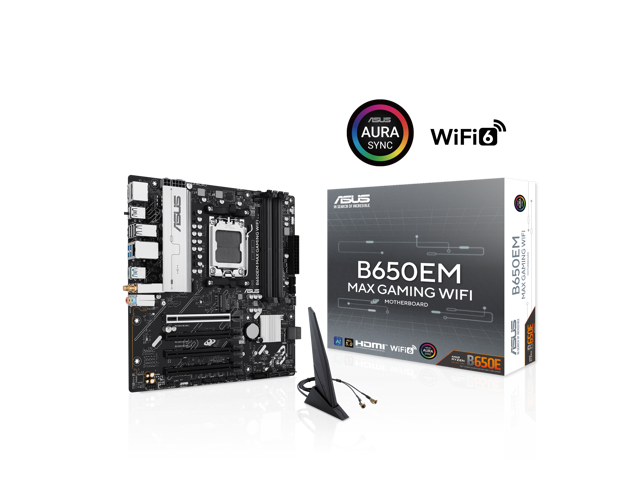 ASUS B650EM MAX GAMING WIFI Micro ATX Motherboard