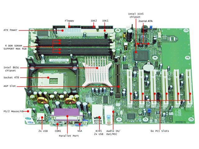 Intel 13-121-189 Socket 478 ATX Intel Motherboard - Newegg.com