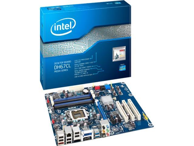 Intel Media DH67CL Desktop Motherboard - Intel H67 Express Chipset - Socket H2 LGA-1155 - 10 x Bulk Pack