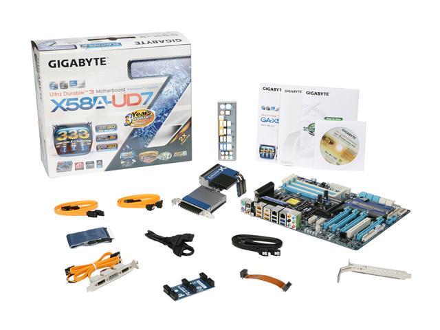 GIGABYTE GA-X58A-UD7 LGA 1366 ATX Intel Motherboard - Newegg.com