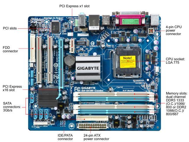 Gigabyte Ga G41m Combo Lga 775 Micro Atx Intel Motherboard Newegg Com