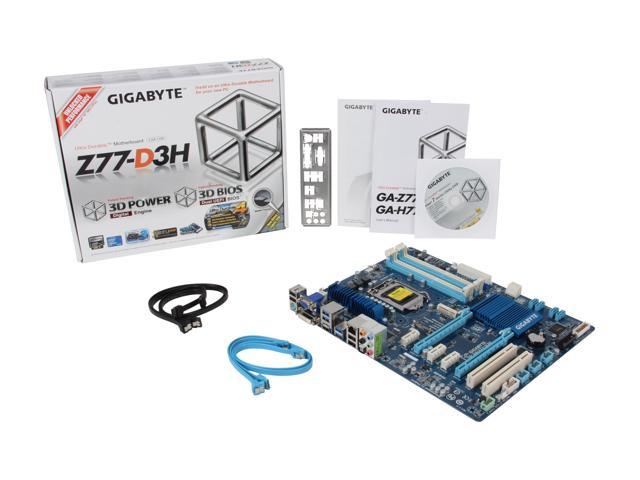 Used - Very Good: GIGABYTE GA-Z77-D3H LGA 1155 ATX Intel 