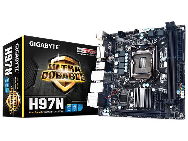 Used - Very Good: Gigabyte Ultra Durable GA-H97N Desktop Motherboard - Intel  H97 Express Chipset - Socket H3 LGA-1150 