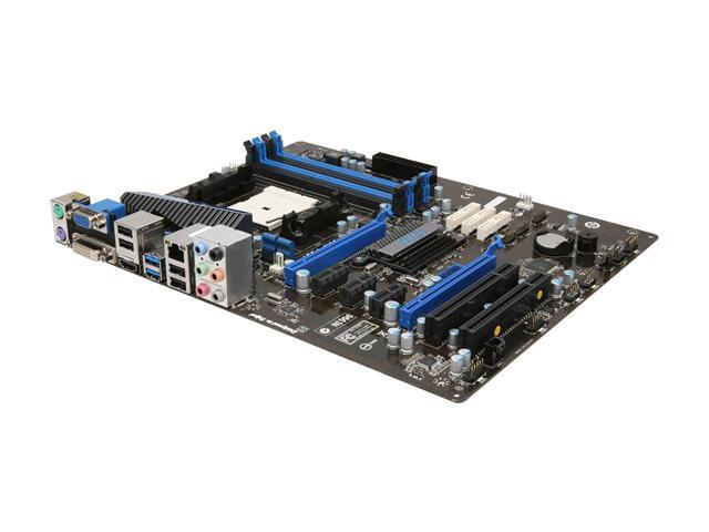 MSI A75A-G55 FM1 AMD A75 (Hudson D3) SATA 6Gb/s USB 3.0 HDMI ATX AMD Motherboard