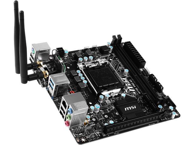 MSI H110I Pro AC LGA 1151 Intel H110 HDMI SATA 6Gb/s USB 3.1 Mini ITX Intel Motherboard