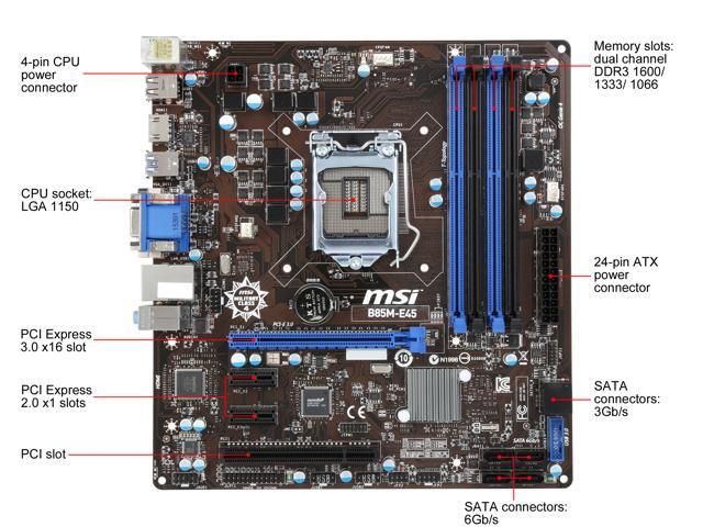fedme stribe blive imponeret Refurbished: MSI B85M-E45 LGA 1150 Intel B85 HDMI SATA 6Gb/s USB 3.0 Micro  ATX Intel Motherboard Intel Motherboards - Newegg.com