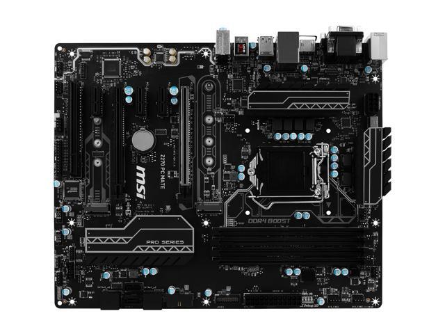 Used Like New Msi Z270 Pc Mate Lga 1151 Atx Intel Motherboard Newegg Com